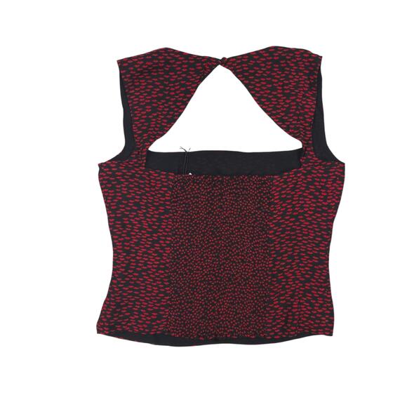 Reformation Diandra Top French Kiss Cut Out Sleeveless Smocked Blouse - Picture 4 of 9